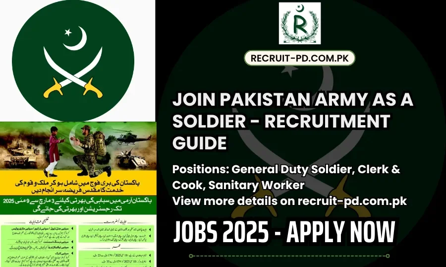 Join Pakistan Army as a Soldier – 2025 Jobs – Apply Now