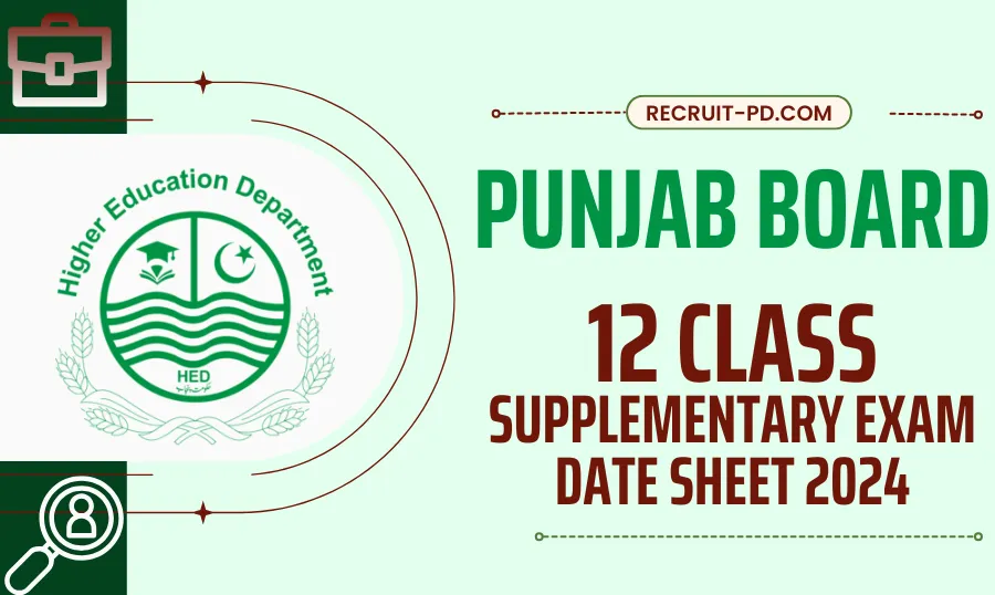 supplementary exam 2024 date sheet